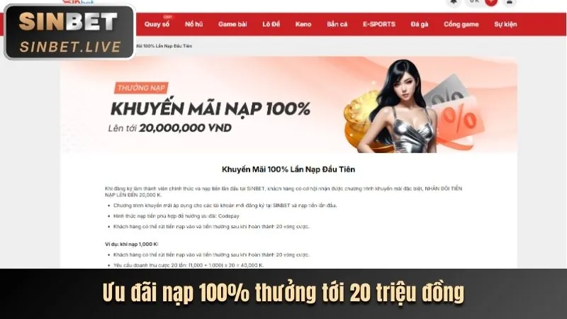 Khuyến mãi chào mừng thành viên mới 1888b